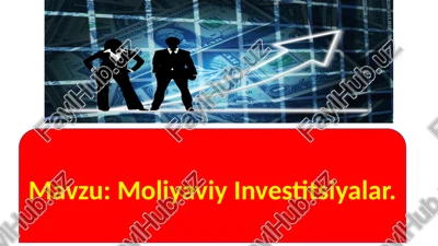 moliyaviy investitsiyalar — PPTX
