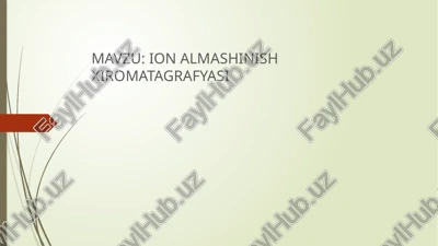 ion almashinish xiromatagrafyasi — PPTX