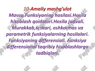 amaliy mashg’ulot — PDF