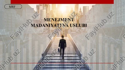 menejment madaniyati va uslubi — PPTX
