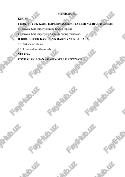 buyuk karl imperiyasi — DOCX