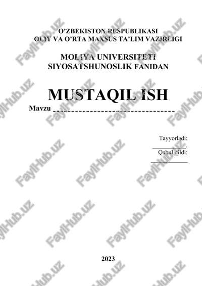 siyosiy ma’daniyat — DOCX