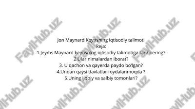 jon maynard keynsning iqtisodiy talimoti — PDF