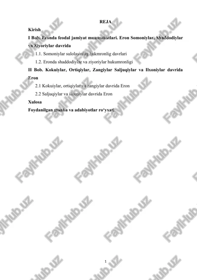 qadimgi sharq mamlakatlari asta-sekin uch — DOCX
