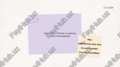 internet to‘lov tizimlari — PDF