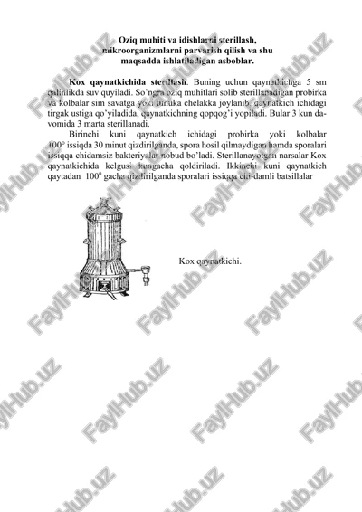 sterilizatsiya asboblar — DOCX