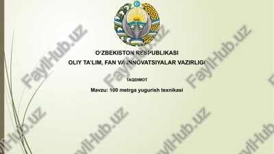 100metrgayugurishtexnikasi — PPTX