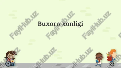 buxoroxonligi — PPTX
