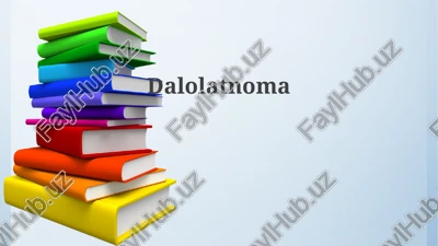 dalolatnoma — PPTX