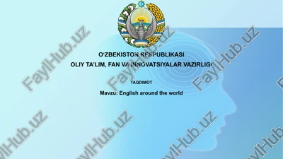 ingliz tilining global tarqalishi — PPTX
