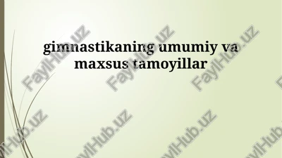 gimnastika asoslari — PPTX