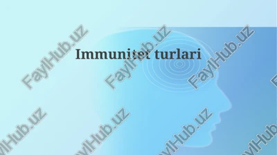 immunitetturlari — PPTX