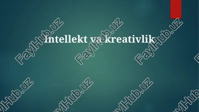 intellektvakreativlik — PPTX