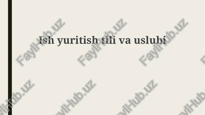 ishyuritishtilivauslubi — PPTX