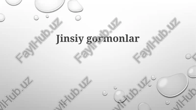 jinsiygormonlar — PPTX