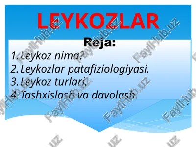 leykozlar — PPTX