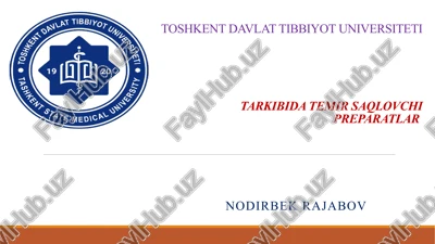temir saqlovchi preparatlar — PPTX