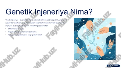 genetik injeneriya — PPTX