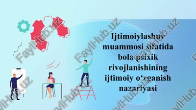 ijtimoiylashuv muammosi sifatida bola psixik rivojlanishining ijtimoiy oʻrganish nazariyasi — PPTX