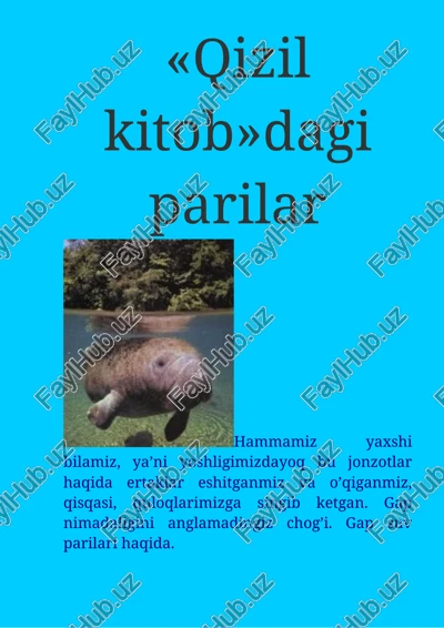 gana institutining dengiz biologiyasi bo'yicha shug'ullanuvchi mutaxassislar — DOCX