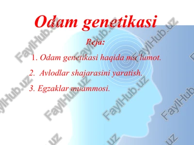 odam genetikasi — PPTX
