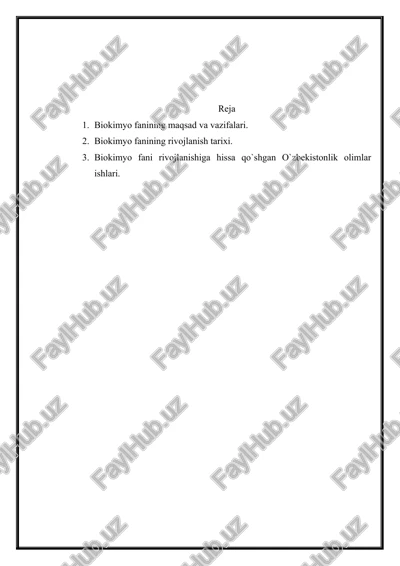 bioximiya fani — DOC