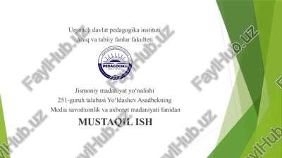 media vositalarida axborotning global tarqalishi va madaniy ta’siri — PPTX