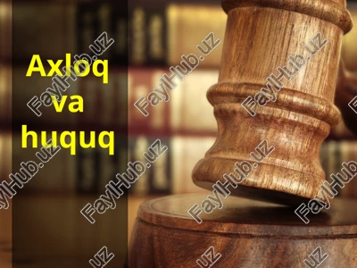 axloq huquq — PPTX