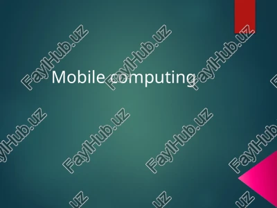 mobile computing — PPTX