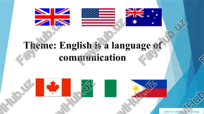 english is a language of communication — PPTX