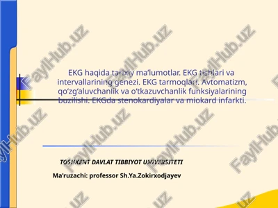 eléktrokardiográfiya — PPTX