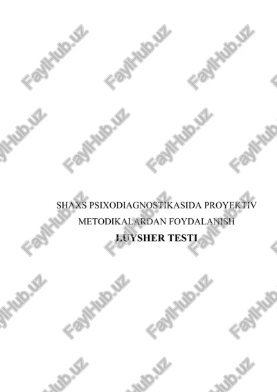m. lyusher testi — DOC