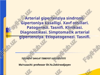 arterialgipertenziyasindromi — PPTX