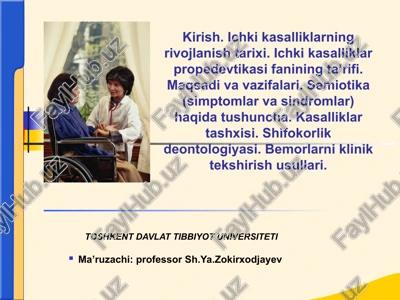 ichkikasalliklarning rivojlanishi — PPTX