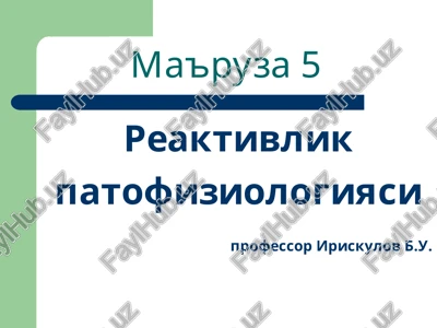 ma'ruza5 — PPT