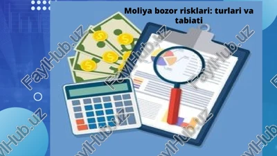 moliya bozor risklari: turlari va tabiati — PPTX