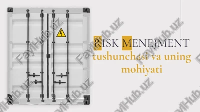 risk menejment tushunchasi va uning mohiyati — PPTX
