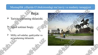 tarixiy xotira — PPTX