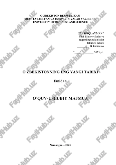 o‘quv-uslubiy majmua — DOC