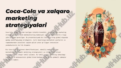 coca-cola va xalqaro marketing strategiyalari — PPTX