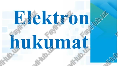 elektron hukumat — PPT