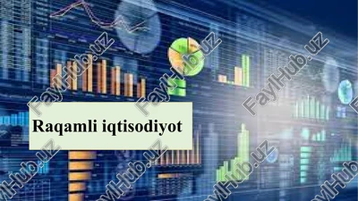 raqamli iqtisodiyot — PPT