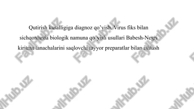 qutirish kasalligi diagnosini qo'yish — PPTX