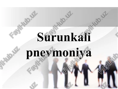 surunkali pnevmoniya — PPTX