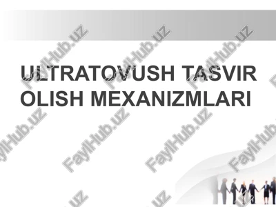 ultratovush tasvir olish mexanizmlari — PPTX