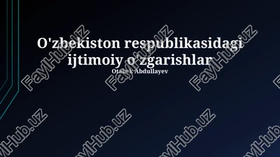 kuchli ijtimoiy siyosat konsepsiyasi — PPTX