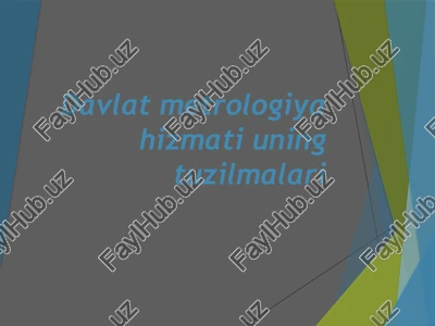 o'zbekiston respublikasi metrologik xizmati — PPTX