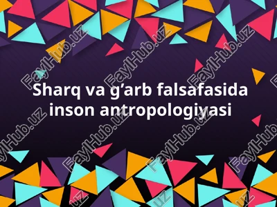 inson antropologiyasi — PPTX
