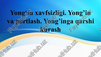 yong‘inxavfsizligi — PPTX