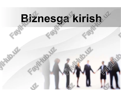 biznesga kirish — PPTX